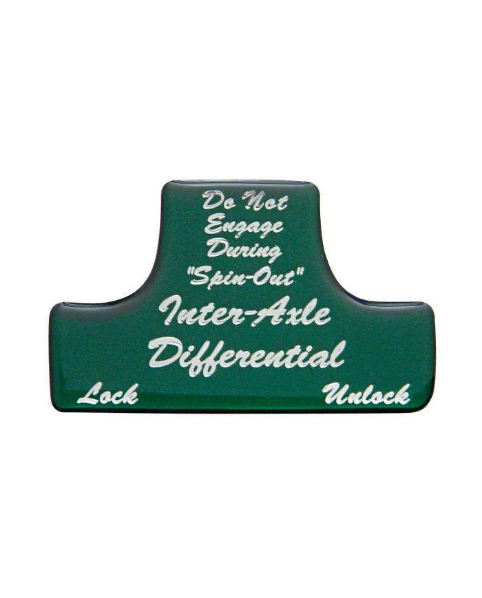 (BULK) GLOSSY AXLE-DIFFERENTIAL STICKER - GREEN (BULK) GLOSSY AXLE-DIFFERENTIAL STICKER - GREEN