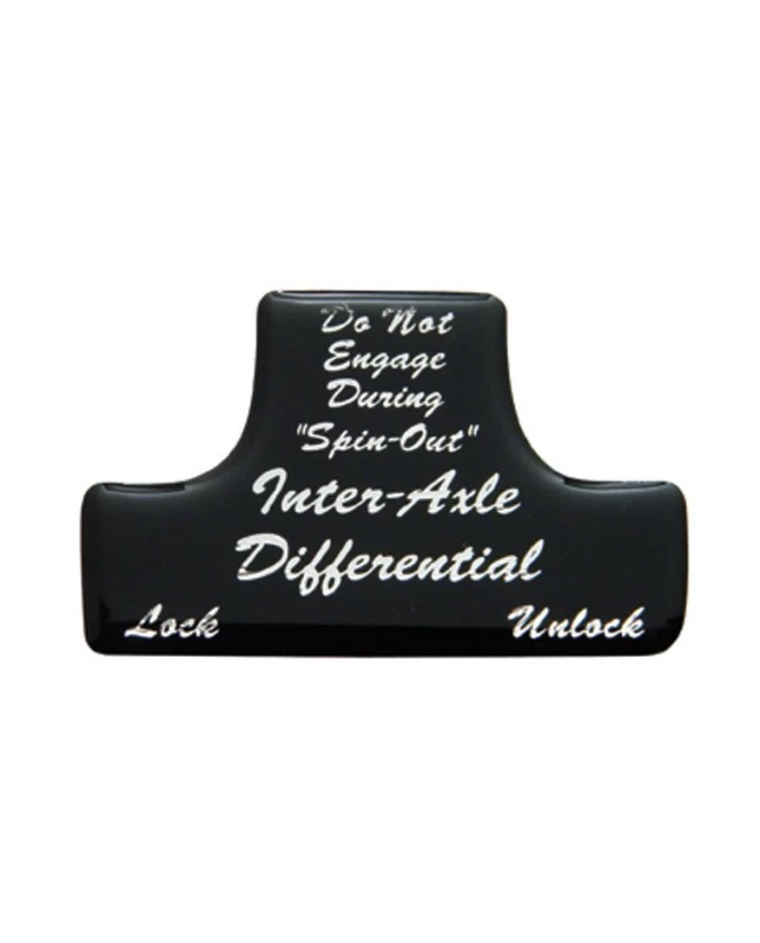 (BULK) GLOSSY AXLE-DIFFERENTIAL STICKER - BLACK (BULK) GLOSSY AXLE-DIFFERENTIAL STICKER - BLACK
