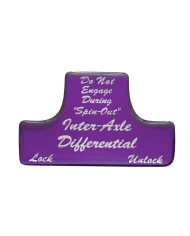 (BULK) GLOSSY AXLE-DIFFERENTIAL STICKER - PURPLE