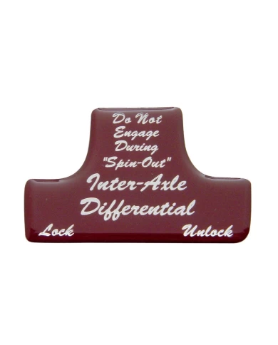 (BULK) GLOSSY AXLE-DIFFERENTIAL STICKER - RED (BULK) GLOSSY AXLE-DIFFERENTIAL STICKER - RED
