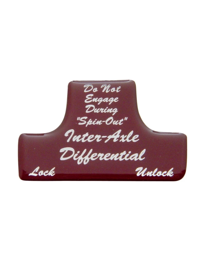 (BULK) GLOSSY AXLE-DIFFERENTIAL STICKER - RED