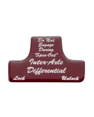 (BULK) GLOSSY AXLE-DIFFERENTIAL STICKER - RED