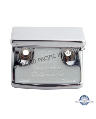 (CARD) CHROME PLASTIC FREIGHTLINER SWITCH GUARD W/ GLOSSY AXLE-DIFFERENTIAL STICKER - SILVER (CARD) CHROME PLASTIC FREIGHTLINER SWITCH GUARD W/ GLOSSY AXLE-DIFFERENTIAL STICKER - SILVER