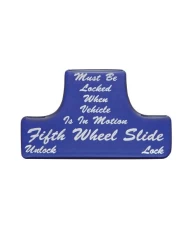 (BULK) GLOSSY FIFTH WHEEL STICKER - BLUE