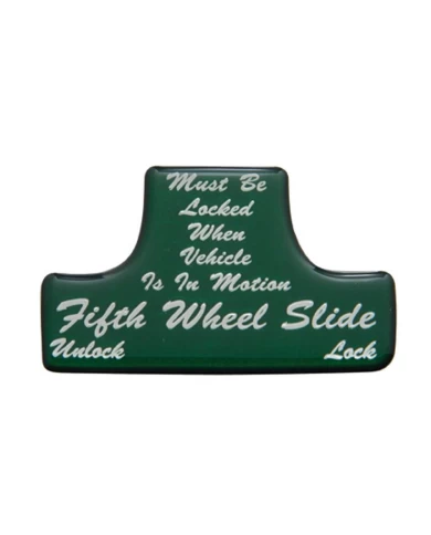 (BULK) GLOSSY FIFTH WHEEL STICKER - GREEN (BULK) GLOSSY FIFTH WHEEL STICKER - GREEN
