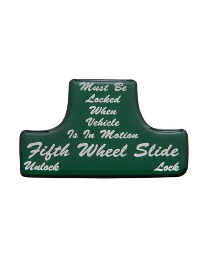 (BULK) GLOSSY FIFTH WHEEL STICKER - GREEN