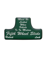 (BULK) GLOSSY FIFTH WHEEL STICKER - GREEN