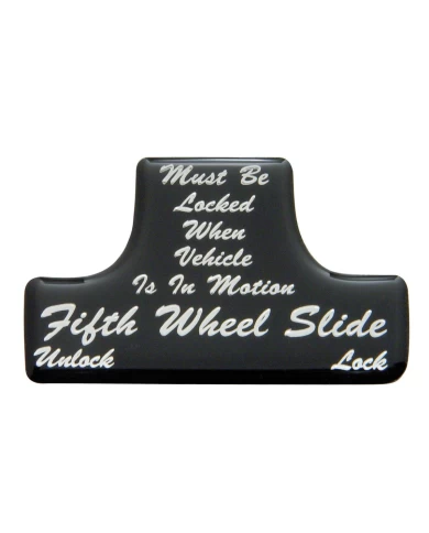 (BULK) GLOSSY FIFTH WHEEL STICKER - BLACK (BULK) GLOSSY FIFTH WHEEL STICKER - BLACK