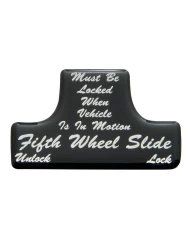 (BULK) GLOSSY FIFTH WHEEL STICKER - BLACK