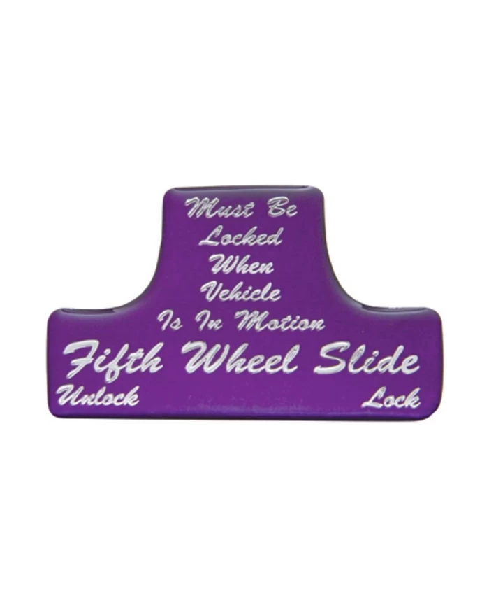 (BULK) GLOSSY FIFTH WHEEL STICKER - PURPLE