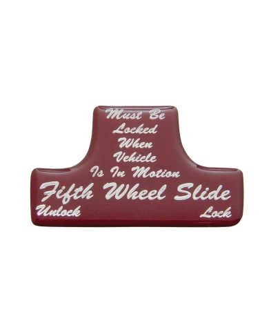 (BULK) GLOSSY FIFTH WHEEL STICKER - RED (BULK) GLOSSY FIFTH WHEEL STICKER - RED