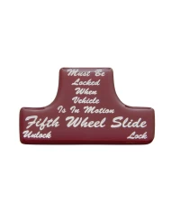 (BULK) GLOSSY FIFTH WHEEL STICKER - RED