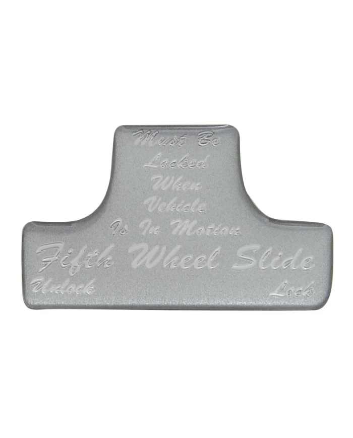 (BULK) GLOSSY FIFTH WHEEL STICKER - SILVER