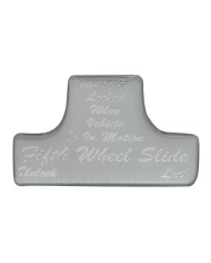 (BULK) GLOSSY FIFTH WHEEL STICKER - SILVER