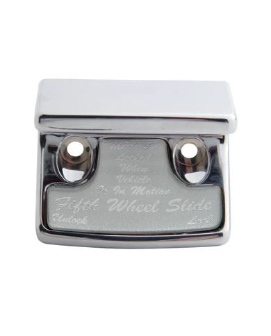 (CARD) CHROME PLASTIC FREIGHTLINER SWITCH GUARD W/ GLOSSY FIFTH WHEEL STICKER - SILVER (CARD) CHROME PLASTIC FREIGHTLINER SWITCH GUARD W/ GLOSSY FIFTH WHEEL STICKER - SILVER