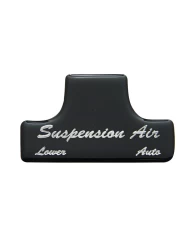 (BULK) GLOSSY SUSPENSION AIR STICKER - BLACK