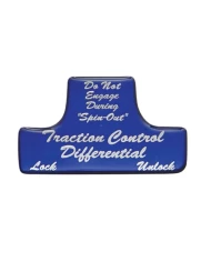 (BULK) GLOSSY TRACTION CONTROL DIFFERENTIAL STICKER - BLUE