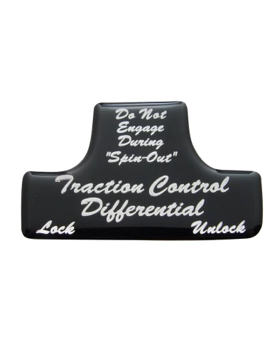 (BULK) GLOSSY TRACTION CONTROL DIFFERENTIAL STICKER - BLACK (BULK) GLOSSY TRACTION CONTROL DIFFERENTIAL STICKER - BLACK