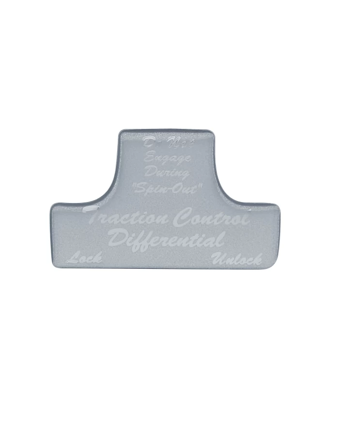 (BULK) GLOSSY TRACTION CONTROL DIFFERENTIAL STICKER - SILVER