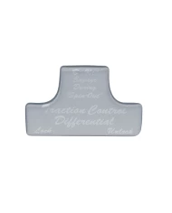 (BULK) GLOSSY TRACTION CONTROL DIFFERENTIAL STICKER - SILVER