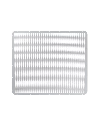 (BOX) PETERBILT EXTENDED HOOD STAINLESS STEEL GRILL - STRAIGHT OVAL HOLE PATTERN (BOX) PETERBILT EXTENDED HOOD STAINLESS STEEL GRILL - STRAIGHT OVAL HOLE PATTERN