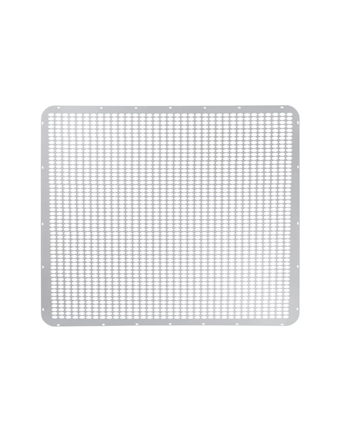 (BOX) PETERBILT EXTENDED HOOD STAINLESS STEEL GRILL - STRAIGHT OVAL HOLE PATTERN (BOX) PETERBILT EXTENDED HOOD STAINLESS STEEL GRILL - STRAIGHT OVAL HOLE PATTERN