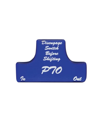 (BULK) GLOSSY PTO STICKER - BLUE (BULK) GLOSSY PTO STICKER - BLUE