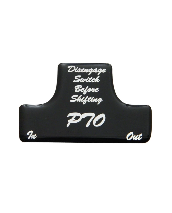(BULK) GLOSSY PTO STICKER - BLACK