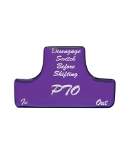 (BULK) GLOSSY PTO STICKER - PURPLE