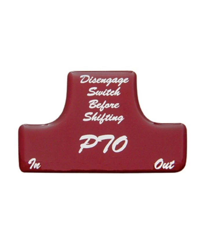 (BULK) GLOSSY PTO STICKER - RED