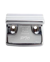 (CARD) CHROME PLASTIC FREIGHTLINER SWITCH GUARD W/ GLOSSY PTO STICKER - SILVER (CARD) CHROME PLASTIC FREIGHTLINER SWITCH GUARD W/ GLOSSY PTO STICKER - SILVER