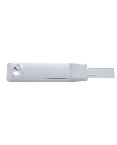 (CARD) CHROME PLASTIC TURN SIGNAL LEVER COVER W/ DIAMOND - INDENTED (CARD) CHROME PLASTIC TURN SIGNAL LEVER COVER W/ DIAMOND - INDENTED