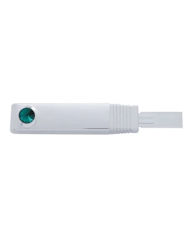 (CARD) CHROME PLASTIC TURN SIGNAL LEVER COVER W/ DIAMOND - GREEN (CARD) CHROME PLASTIC TURN SIGNAL LEVER COVER W/ DIAMOND - GREEN