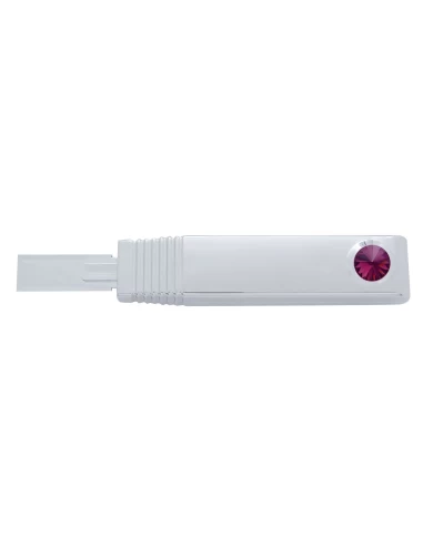(CARD) CHROME PLASTIC TURN SIGNAL LEVER COVER W/ DIAMOND - PURPLE (CARD) CHROME PLASTIC TURN SIGNAL LEVER COVER W/ DIAMOND - PURPLE
