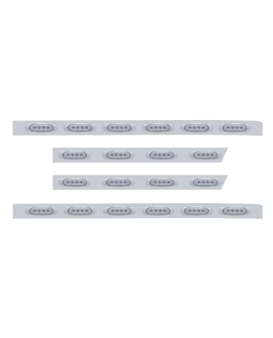 (BULK) S.S. PB 63ö SLEEPER LIGHT PANEL W/ TWENTY 4 AMBER LED REFLECTOR MARKER LIGHT - CLEAR LENS (BULK) S.S. PB 63ö SLEEPER LIGHT PANEL W/ TWENTY 4 AMBER LED REFLECTOR MARKER LIGHT - CLEAR LENS