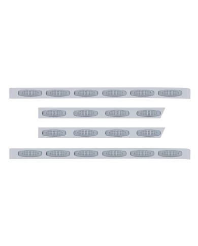 (BULK) S.S. PB 63ö SLEEPER LIGHT PANEL W/ TWENTY 10 AMBER LED REFLECTOR MARKER LIGHT - CLEAR LENS (BULK) S.S. PB 63ö SLEEPER LIGHT PANEL W/ TWENTY 10 AMBER LED REFLECTOR MARKER LIGHT - CLEAR LENS