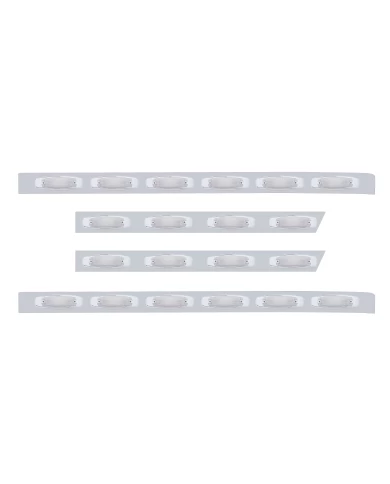 (BULK) S.S. PB 63ö SLEEPER LIGHT PANEL W/ TWENTY 12 AMBER LED RECTANGULAR MARKER LIGHT - CLEAR LENS (BULK) S.S. PB 63ö SLEEPER LIGHT PANEL W/ TWENTY 12 AMBER LED RECTANGULAR MARKER LIGHT - CLEAR LENS