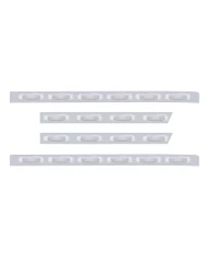 (BULK) S.S. PB 63ö SLEEPER LIGHT PANEL W/ TWENTY 12 AMBER LED RECTANGULAR MARKER LIGHT - CLEAR LENS (BULK) S.S. PB 63ö SLEEPER LIGHT PANEL W/ TWENTY 12 AMBER LED RECTANGULAR MARKER LIGHT - CLEAR LENS