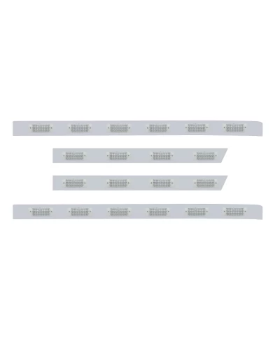 (BULK) S.S. PB 63ö SLEEPER LIGHT PANEL W/ TWENTY 21 AMBER LED RECT REFLECTOR MARKER LIGHT - CLEAR LENS (BULK) S.S. PB 63ö SLEEPER LIGHT PANEL W/ TWENTY 21 AMBER LED RECT REFLECTOR MARKER LIGHT - CLEAR LENS