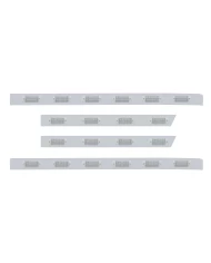 (BULK) S.S. PB 63ö SLEEPER LIGHT PANEL W/ TWENTY 21 AMBER LED RECT REFLECTOR MARKER LIGHT - CLEAR LENS (BULK) S.S. PB 63ö SLEEPER LIGHT PANEL W/ TWENTY 21 AMBER LED RECT REFLECTOR MARKER LIGHT - CLEAR LENS