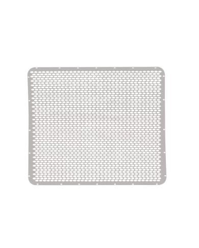 (BOX) STAINLESS STEEL PETERBILT SHORT NOSE GRILL W/ALTERNATING OVAL HOLE PATTERN (BOX) STAINLESS STEEL PETERBILT SHORT NOSE GRILL W/ALTERNATING OVAL HOLE PATTERN