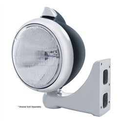 UP32635-Black Guide 682-C Headlight 6014 & Original Style LED Signal - Clear Lens