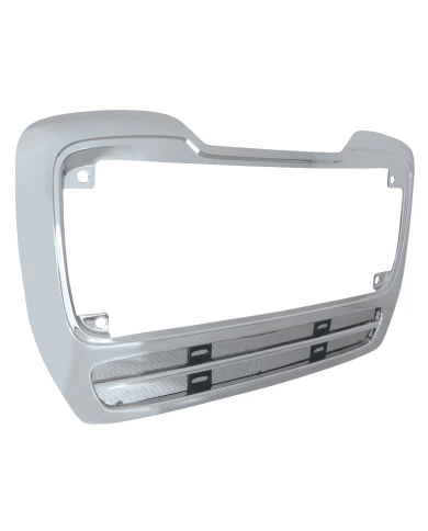 (BOX) CHROME FREIGHTLINER M2 GRILL SURROUND WITH BUG SCREEN