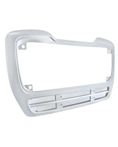 (BOX) SILVER FREIGHTLINER M2 GRILL SURROUND WITH BUG SCREEN
