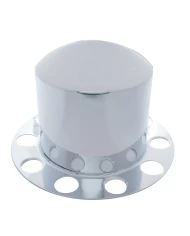 (BULK) STAINLESS STEEL REAR 2PC. AXLE COVER - ALUMINUM RING (BULK) STAINLESS STEEL REAR 2PC. AXLE COVER - ALUMINUM RING