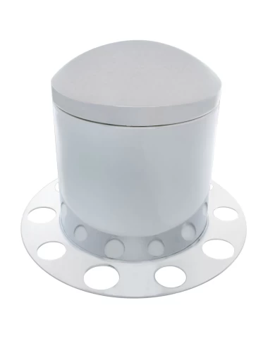 (BULK) STAINLESS STEEL DOME REAR 3PC. AXLE COVER - STEEL RING (BULK) STAINLESS STEEL DOME REAR 3PC. AXLE COVER - STEEL RING