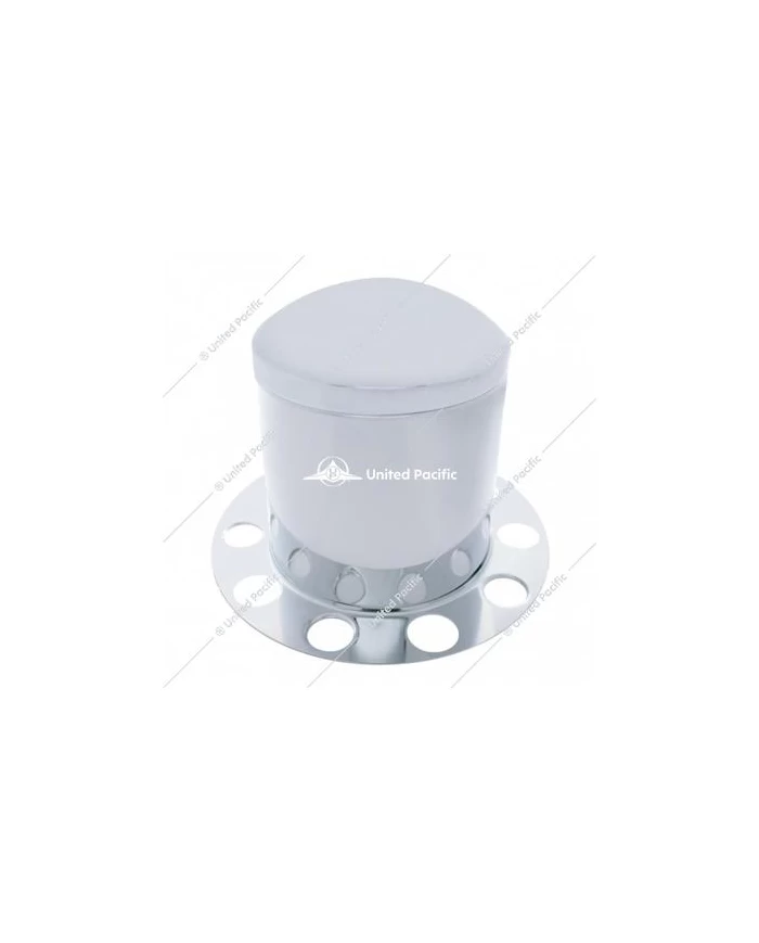 UP21213-Stainless Dome Rear Axle Cover 3PC Kit w/ 1 1/2" Nut Cover - Aluminum Wheel UP21213-Stainless Dome Rear Axle Cover 3PC Kit w/ 1 1/2" Nut Cover - Aluminum Wheel