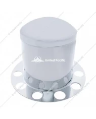 UP21213-Stainless Dome Rear Axle Cover 3PC Kit w/ 1 1/2" Nut Cover - Aluminum Wheel UP21213-Stainless Dome Rear Axle Cover 3PC Kit w/ 1 1/2" Nut Cover - Aluminum Wheel