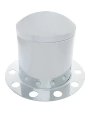 (BULK) STAINLESS STEEL DOME REAR 3PC. AXLE COVER - 10 HOLES UNI-MOUNT RING (BULK) STAINLESS STEEL DOME REAR 3PC. AXLE COVER - 10 HOLES UNI-MOUNT RING