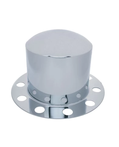 (BULK) STAINLESS STEEL DOME REAR 2PC. AXLE COVER - 10 HOLES UNI-MOUNT RING (BULK) STAINLESS STEEL DOME REAR 2PC. AXLE COVER - 10 HOLES UNI-MOUNT RING